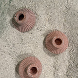 Bougeoir en terrazzo de coquillages